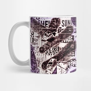 Purple Black Graffiti NYC Street Art Mug